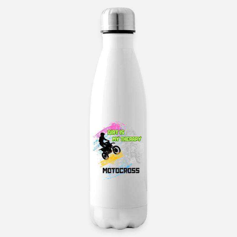 Motocross Graffiti - Bouteille isotherme - blanc