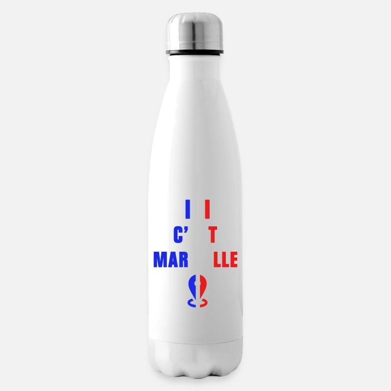 Das ist Marseille - Isolierflasche - Weiß