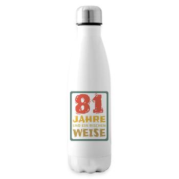 Spruch 81 - Isolierflasche - Weiß - Rechts