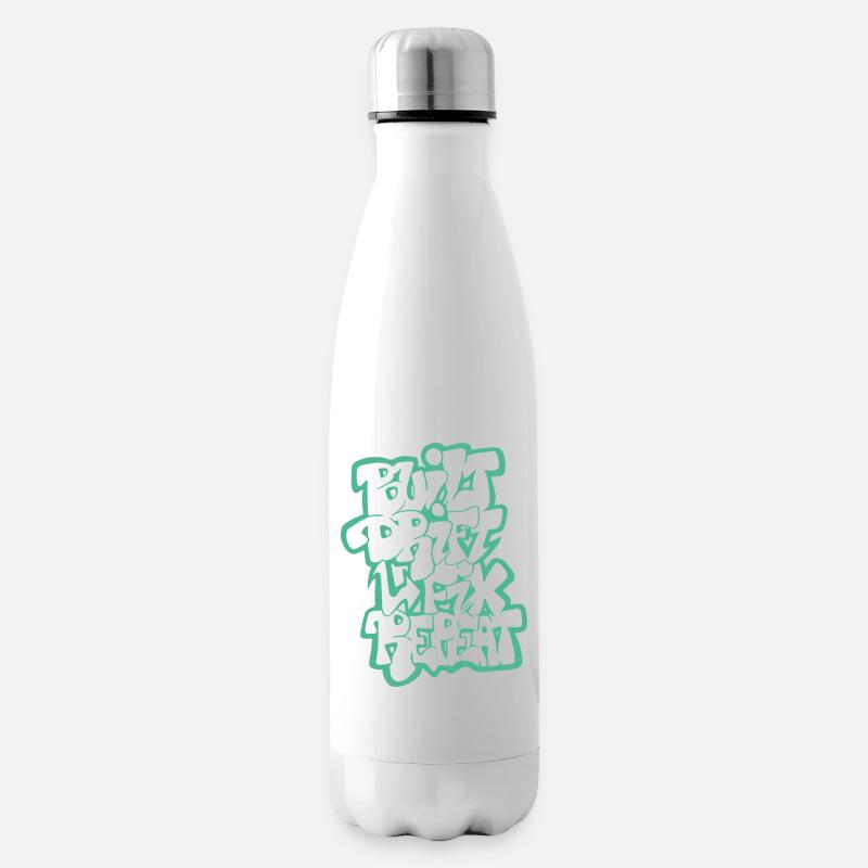 Dérivée construite Fix Répéter 04 - Bouteille isotherme - blanc