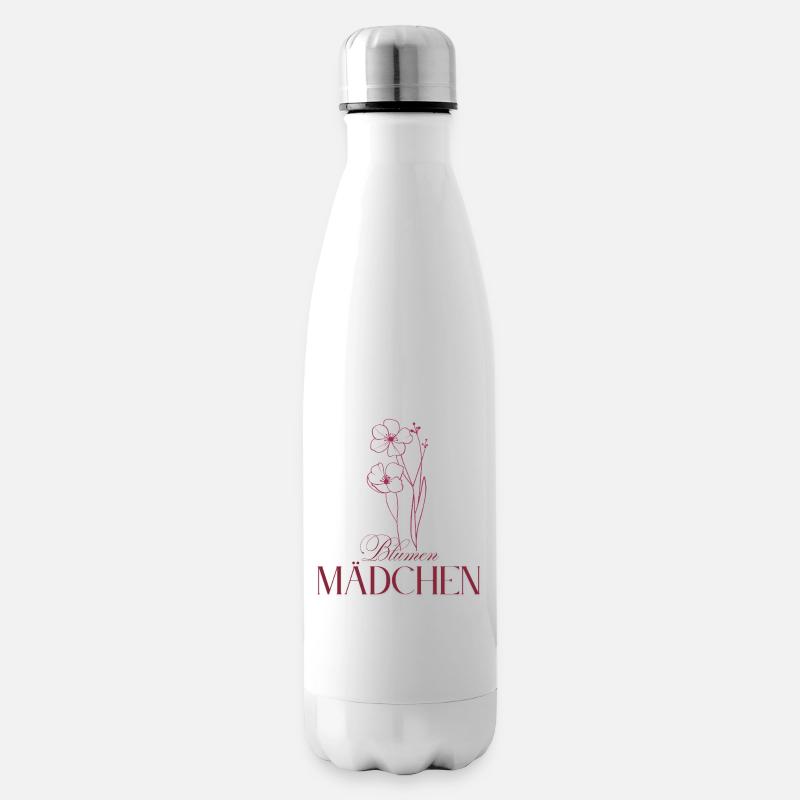 Blumenmädchen - Isolierflasche - Weiß