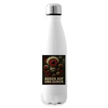 Augen Auf Und Durch Monster - Isolierflasche - Weiß - Rechts