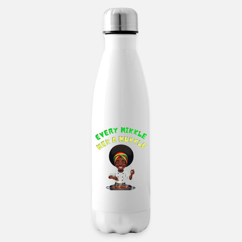 Every Mikkle Mek A Mukkle  - Insulated Water Bottle - white