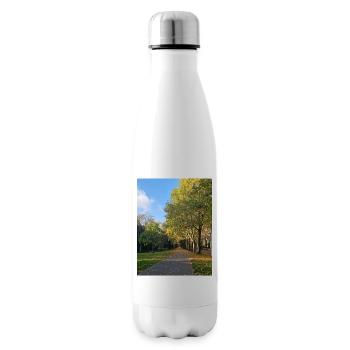 Herbstpfad durch Lauballee - Isolierflasche - Weiß - Rechts