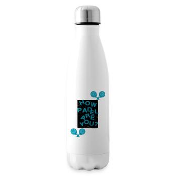 Tu es à quel point de Padel ? - Bouteille isotherme - blanc - Droite