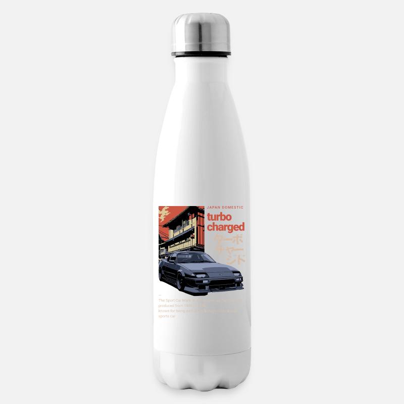 A70 Supra Ultra Car Rétro Graphice - Bouteille isotherme - blanc