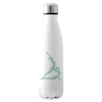Yoga Silhouette - Isolierflasche - Weiß - Rechts