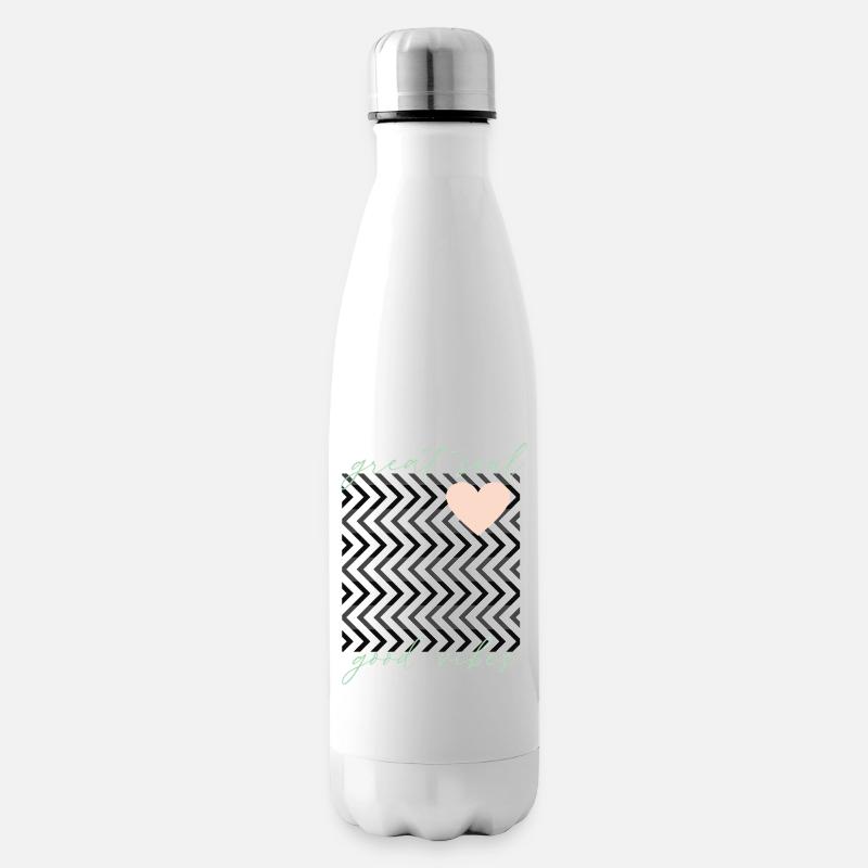 Des ondes positives, une grande âme - Bouteille isotherme - blanc