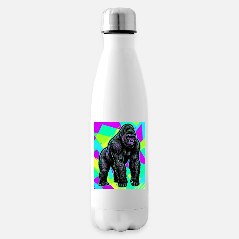 gorilla - Insulated Water Bottle - white