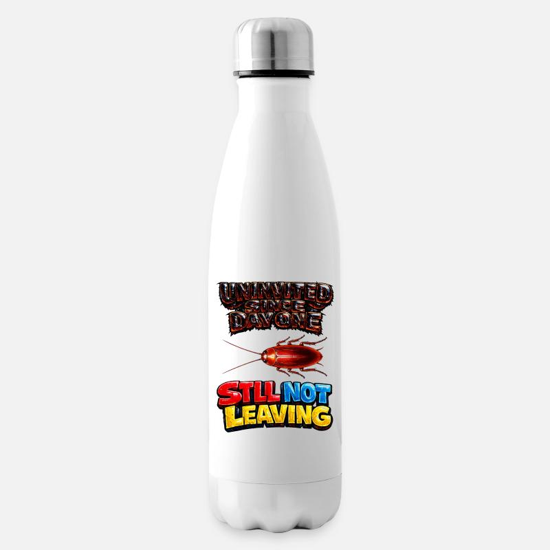 Not going away all the time - Insulated Water Bottle - white