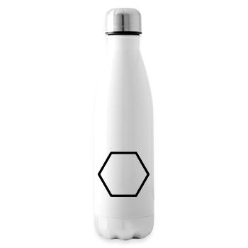 Polygone (à personnaliser) - Bouteille isotherme - blanc - Droite
