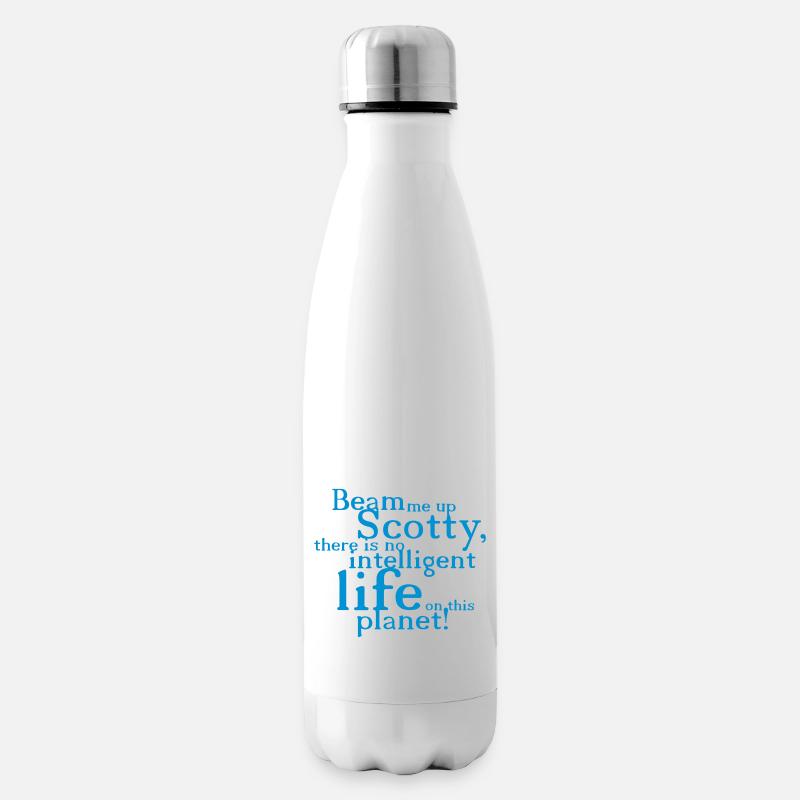 beam me up scotty - Isolierflasche - Weiß