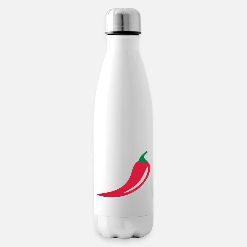 Chilischote - Isolierflasche - Weiß