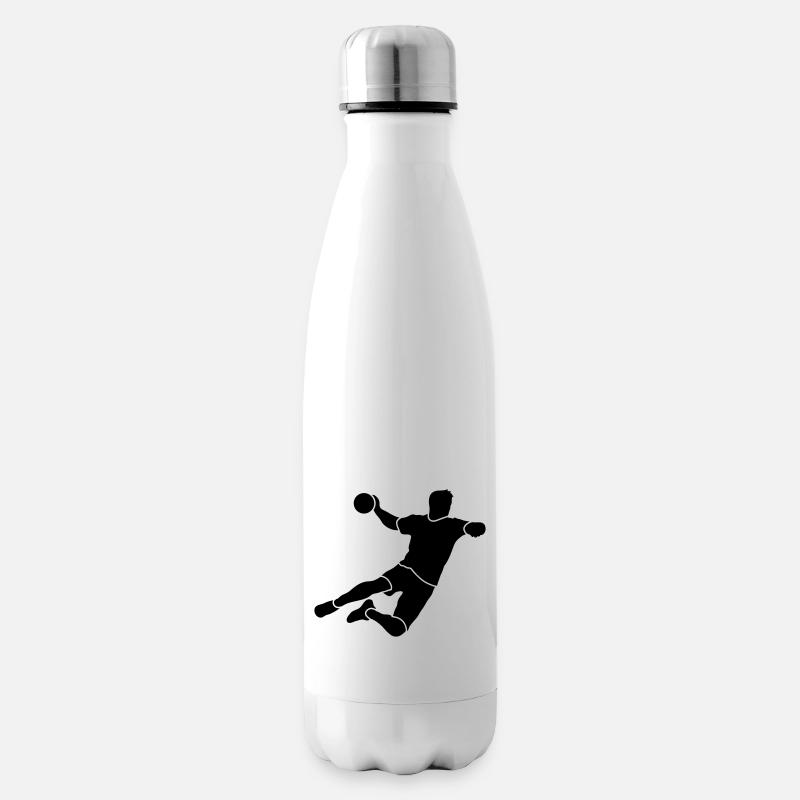Handballer Handball - Isolierflasche - Weiß