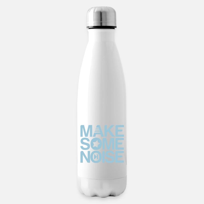 make some noise - Isolierflasche - Weiß