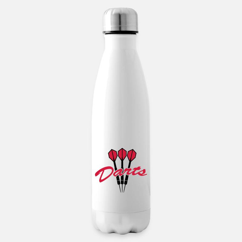 Darts Logo - Bouteille isotherme - blanc