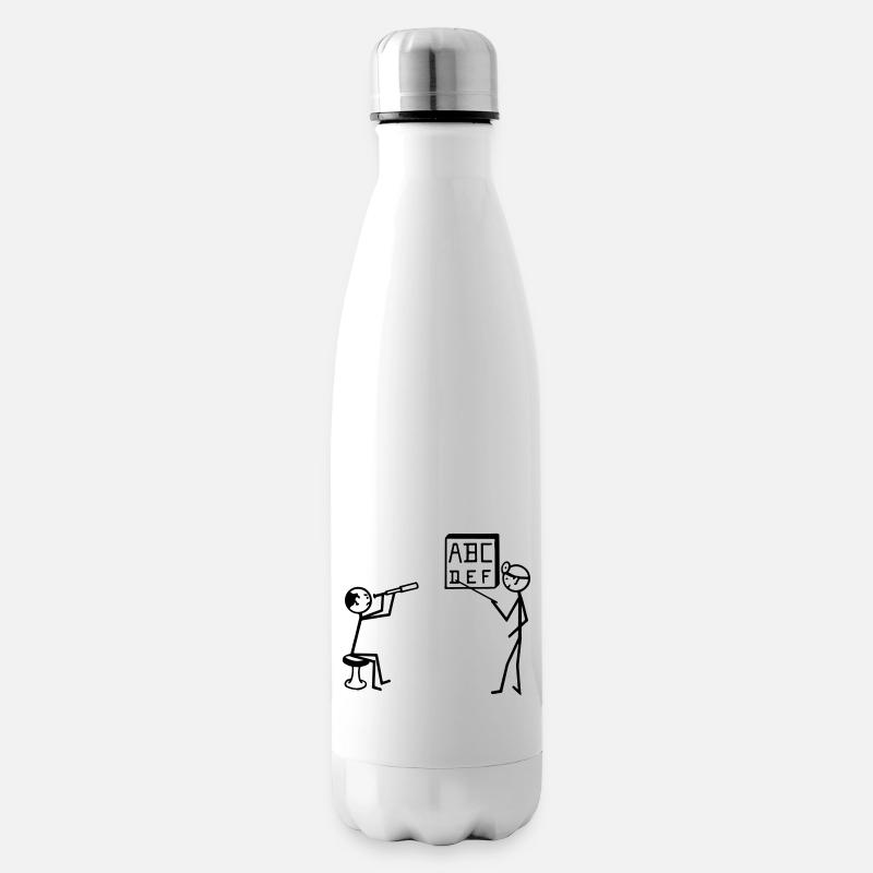 Augenarzt, Sehtest - Isolierflasche - Weiß
