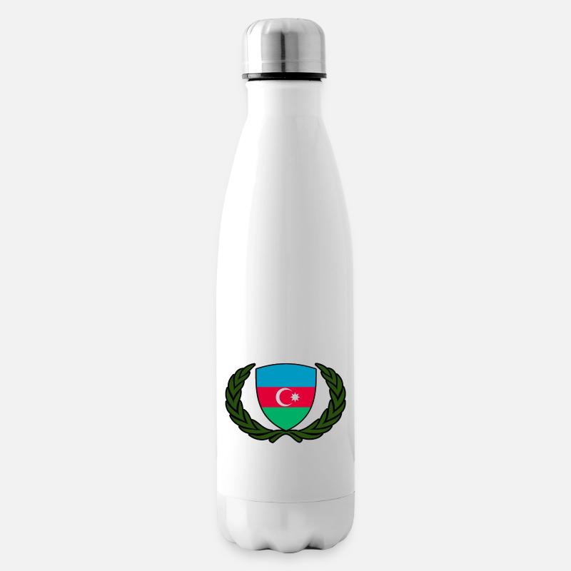 aserbaidschan flagge wappen logo aserbaidschan - Isolierflasche - Weiß