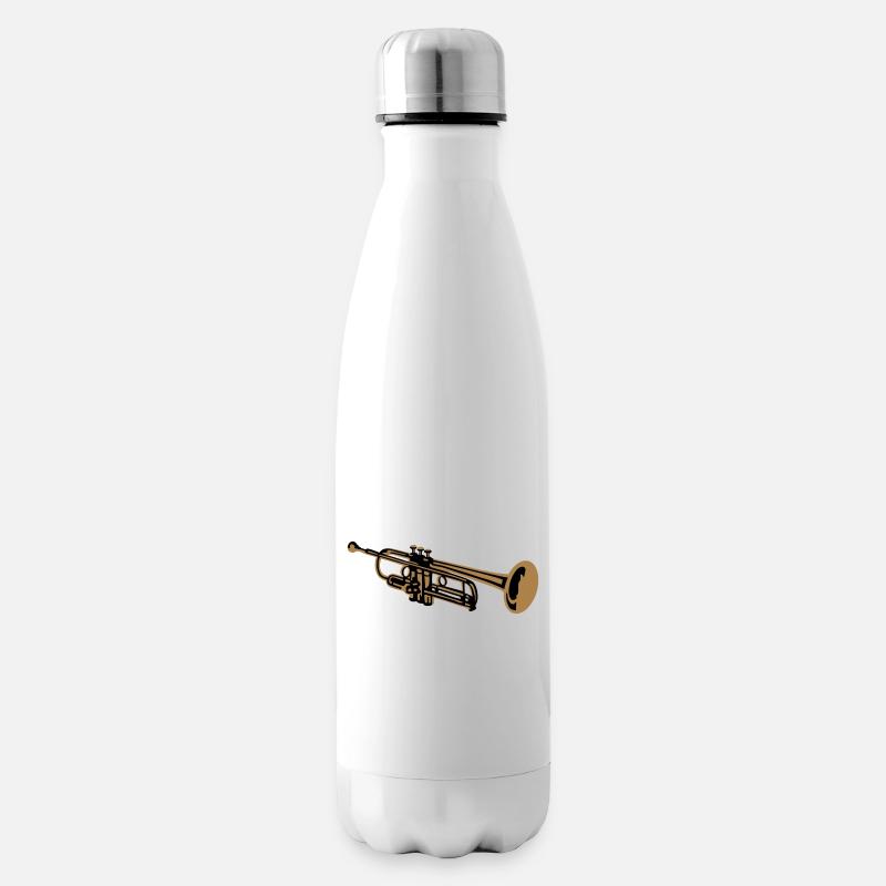 Trompete - Isolierflasche - Weiß