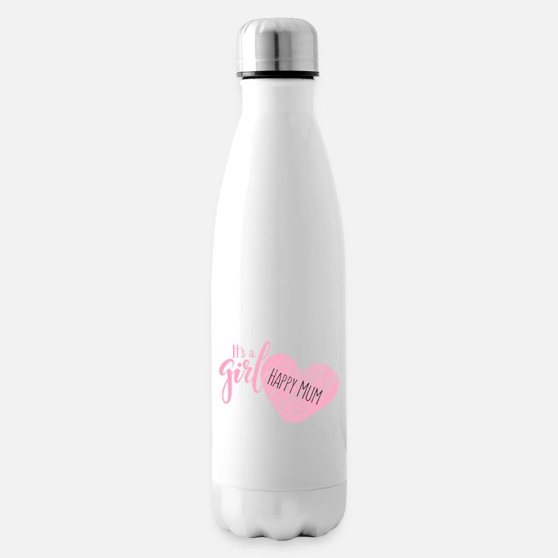 c’est une fille - Bouteille isotherme - blanc