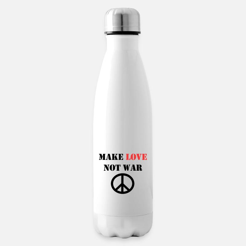 MAKE LOVE NOT WAR - Isolierflasche - Weiß
