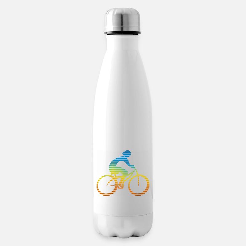 Radfahrer - Isolierflasche - Weiß