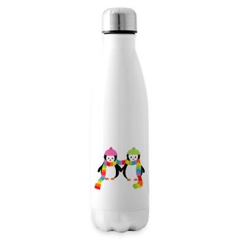 Christmas Pengus - Soul Relatives - Insulated Water Bottle - white - Right