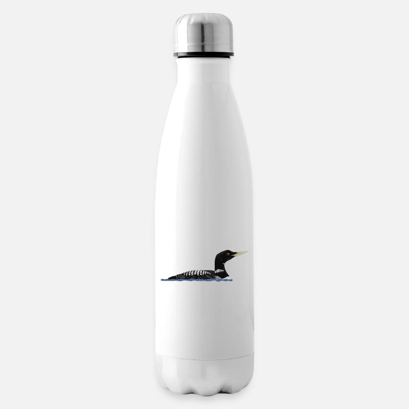 Plongeon à bec blanc - Bouteille isotherme - blanc