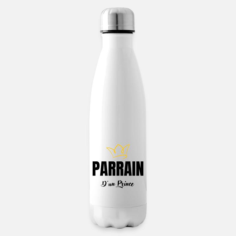 parrain d'un prince - Bouteille isotherme - blanc