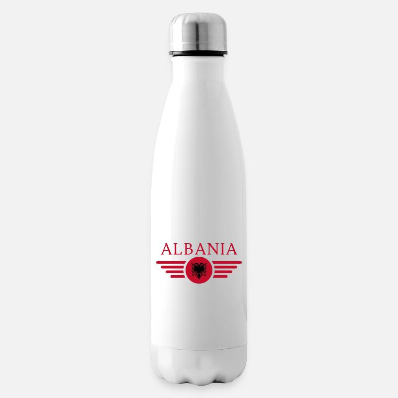 Albanien - Isolierflasche - Weiß