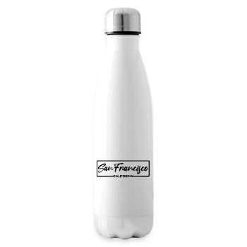 San Francisco California - Insulated Water Bottle - white - Right
