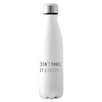 Don't Panic It's Organic Green - Isolierflasche - Weiß - Rechts