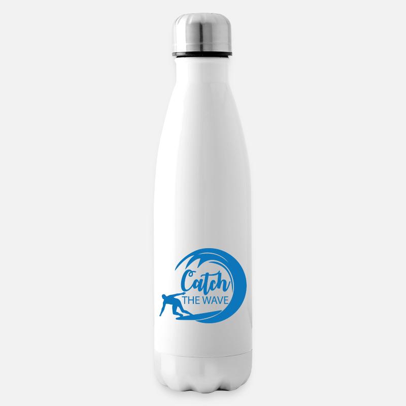 Attrapez la vague - Bouteille isotherme - blanc