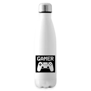 gamer - Insulated Water Bottle - white - Right