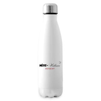 Mère veilleuse depuis 1977 - Bouteille isotherme - blanc - Droite