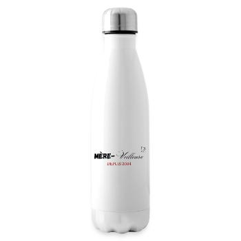 Mère veilleuse depuis 2004 - Bouteille isotherme - blanc - Droite