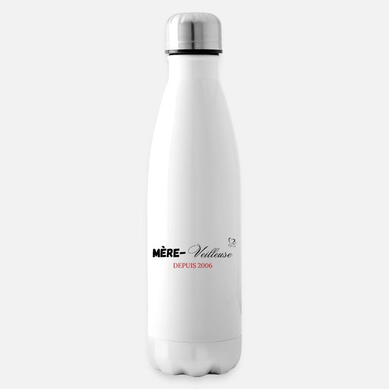 Mère veilleuse depuis 2006 - Bouteille isotherme - blanc