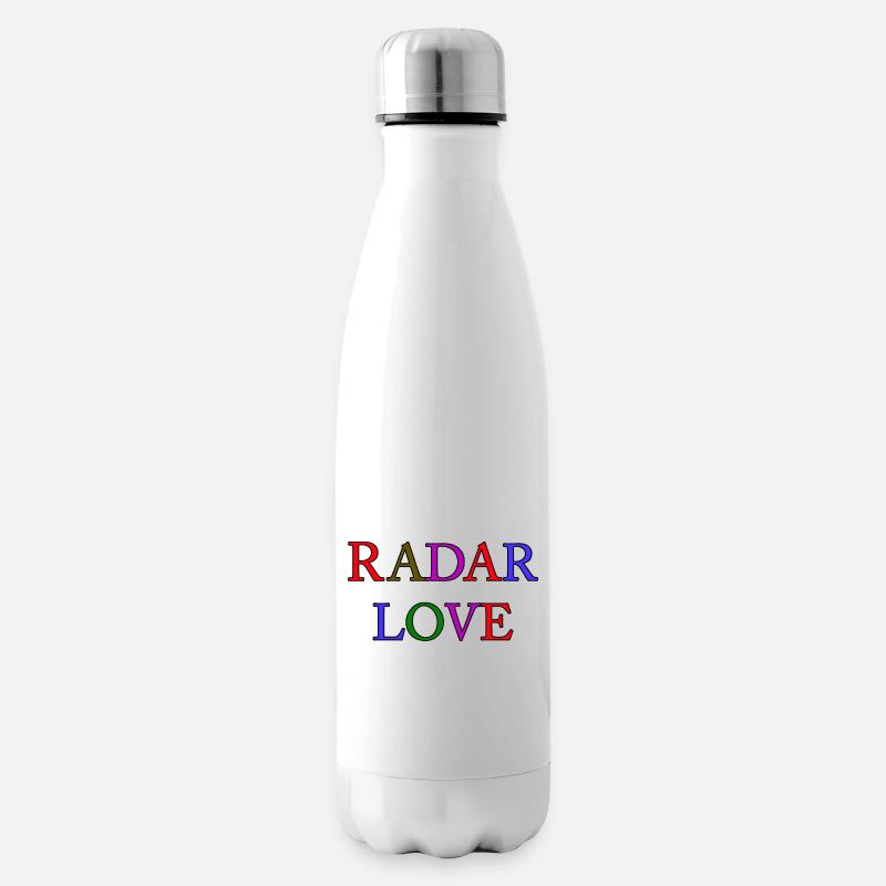 Radar Liebe - Isolierflasche - Weiß