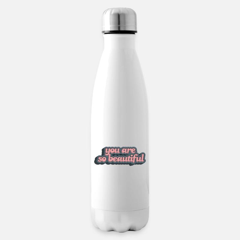 Du bist so schön - Isolierflasche - Weiß