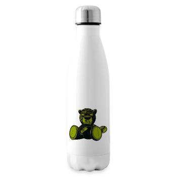 Effrayant Teddy Vert - Bouteille isotherme - blanc - Droite