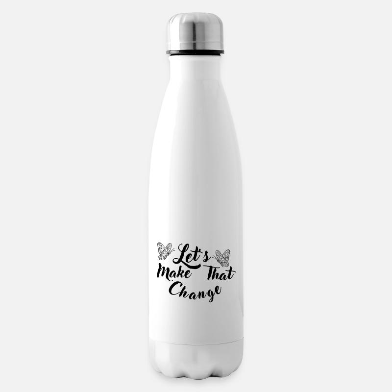 Apportez ce changement - Bouteille isotherme - blanc