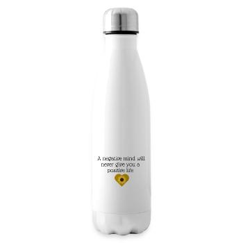 Motivationsspruch - Isolierflasche - Weiß - Rechts