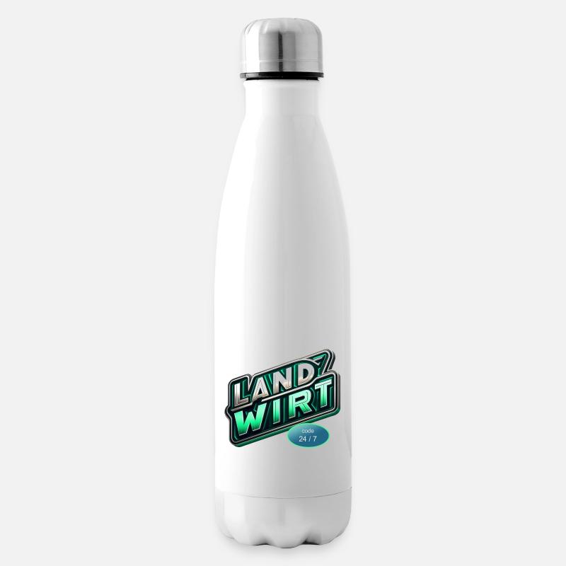 landwirt code - Isolierflasche - Weiß