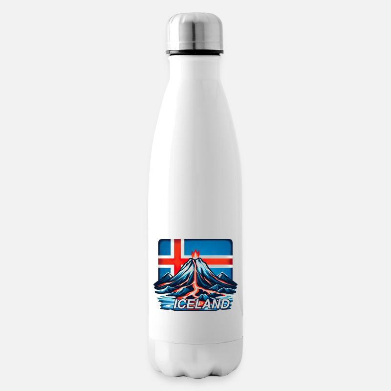 Islande Islande 3 - Bouteille isotherme - blanc