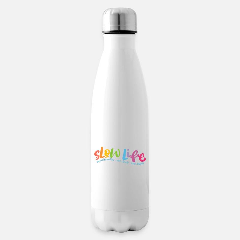 Slow Life - Bouteille isotherme - blanc
