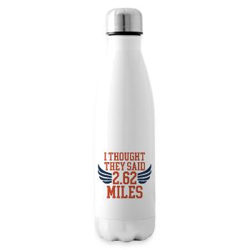 I Thought They Said 2.62 Miles 2 - Isolierflasche - Weiß - Rechts