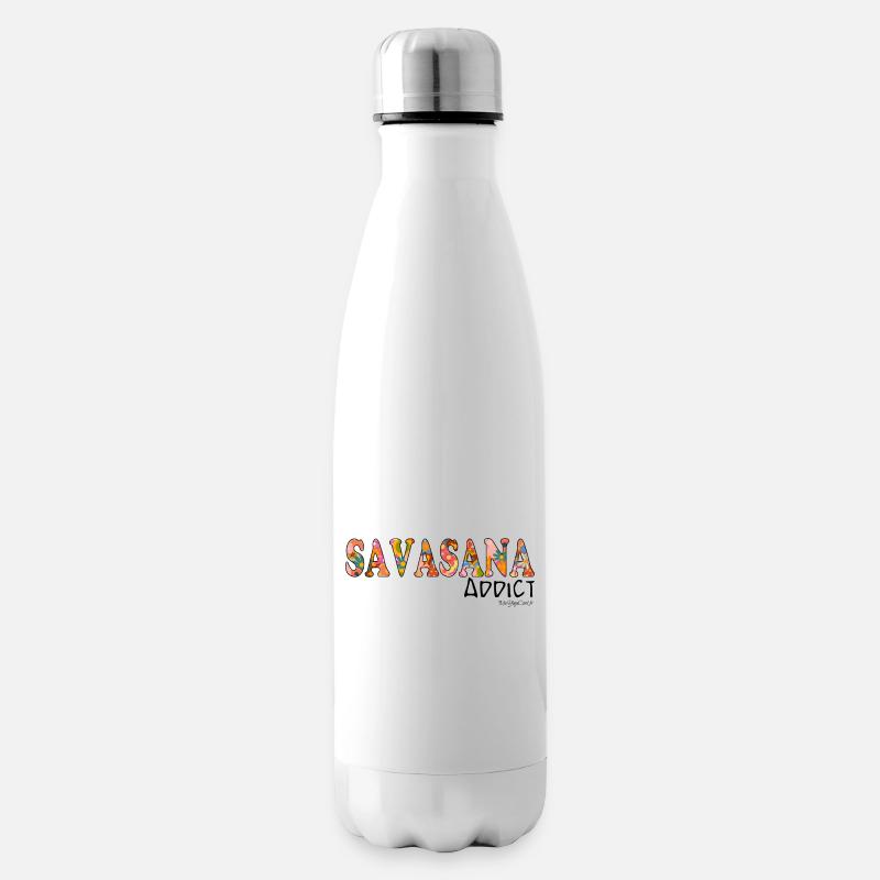 SAVASANA Addict - Bouteille isotherme - blanc