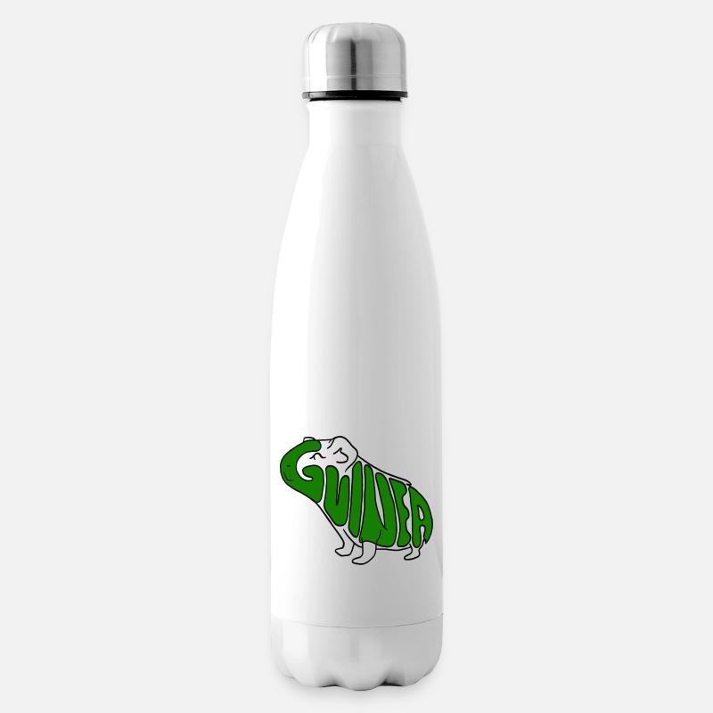 Cochon d’Inde Vert - Bouteille isotherme - blanc