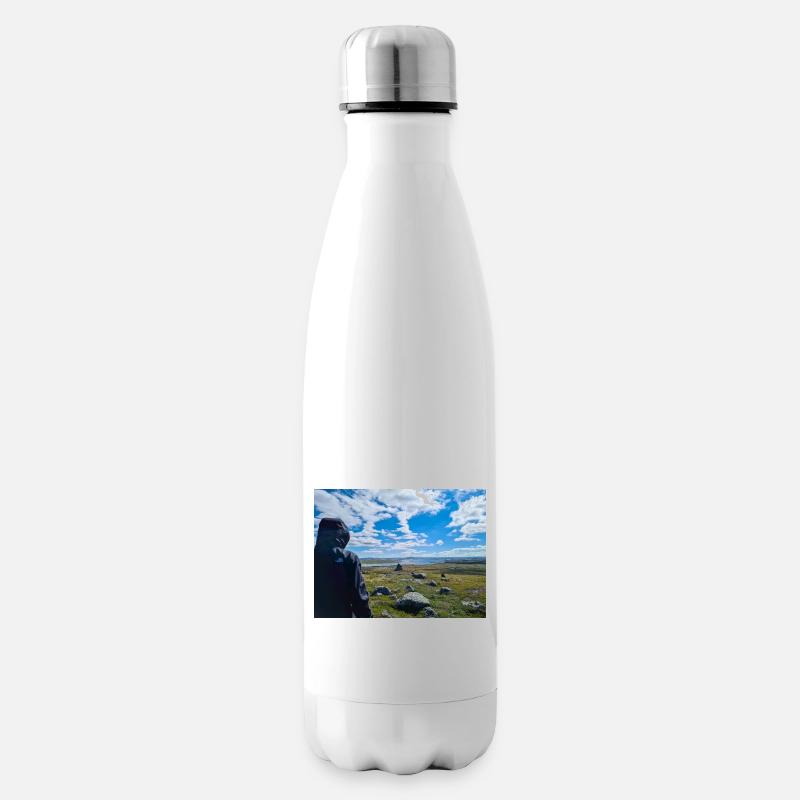 Fernweh - Sehnsucht nach Weite - Isolierflasche - Weiß