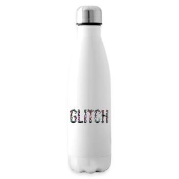 Glitch Computer PC Elektronik Gaming Medien Kunst - Isolierflasche - Weiß - Rechts